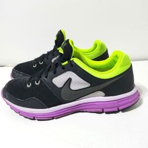 Nike Shoes Lunarfly 4 Women 8 Running  Sneaker 554676-053 Black Purple